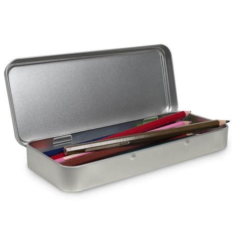 metal pencil boxes target|standard size pencil box.